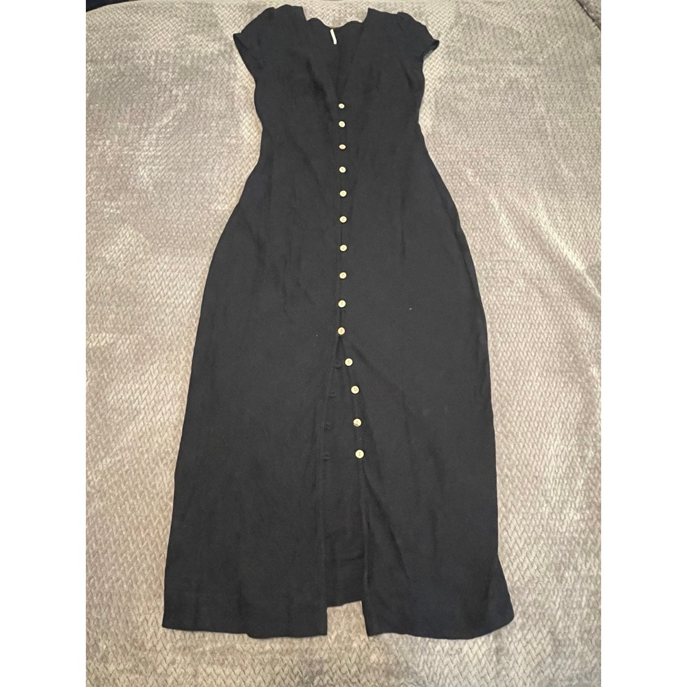 Free People Womens "New In Town" Dress - Black - Size M